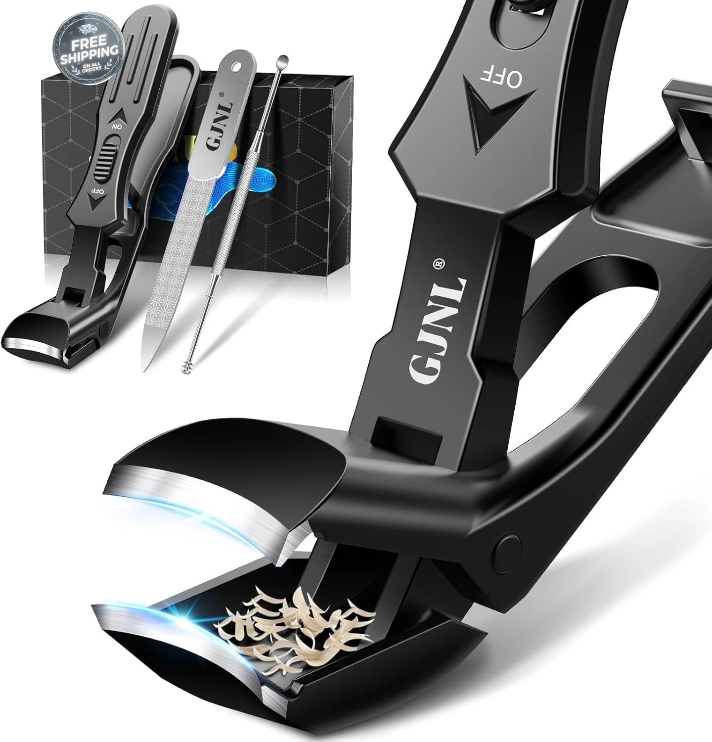 Toenail Clippers for Seniors Thick Toenails, 2026 Upgrade Angled Head Large Toe