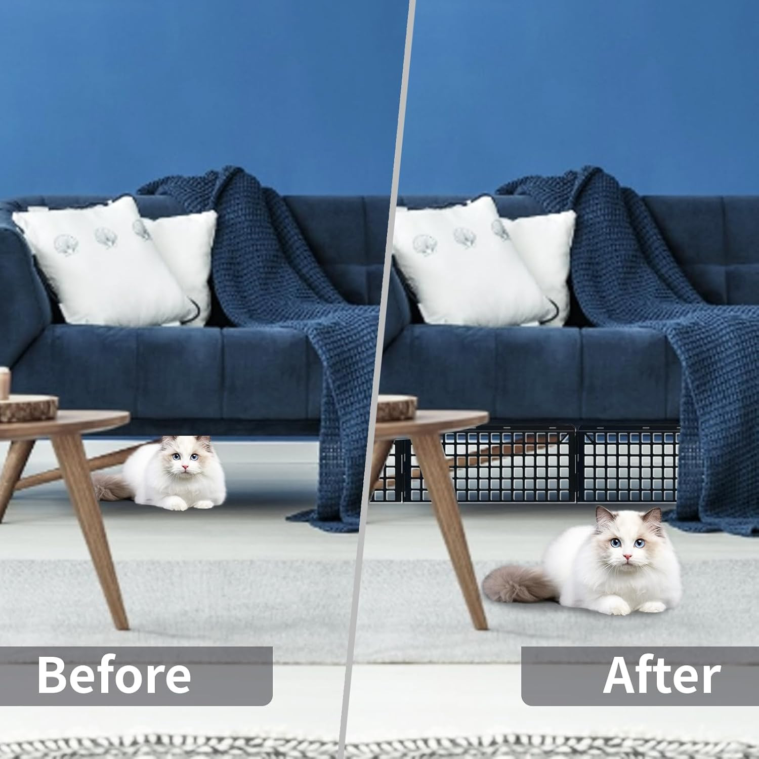 16 PCS under Couch Blockers for Bed Couch Furniture underneath Stop from Getting