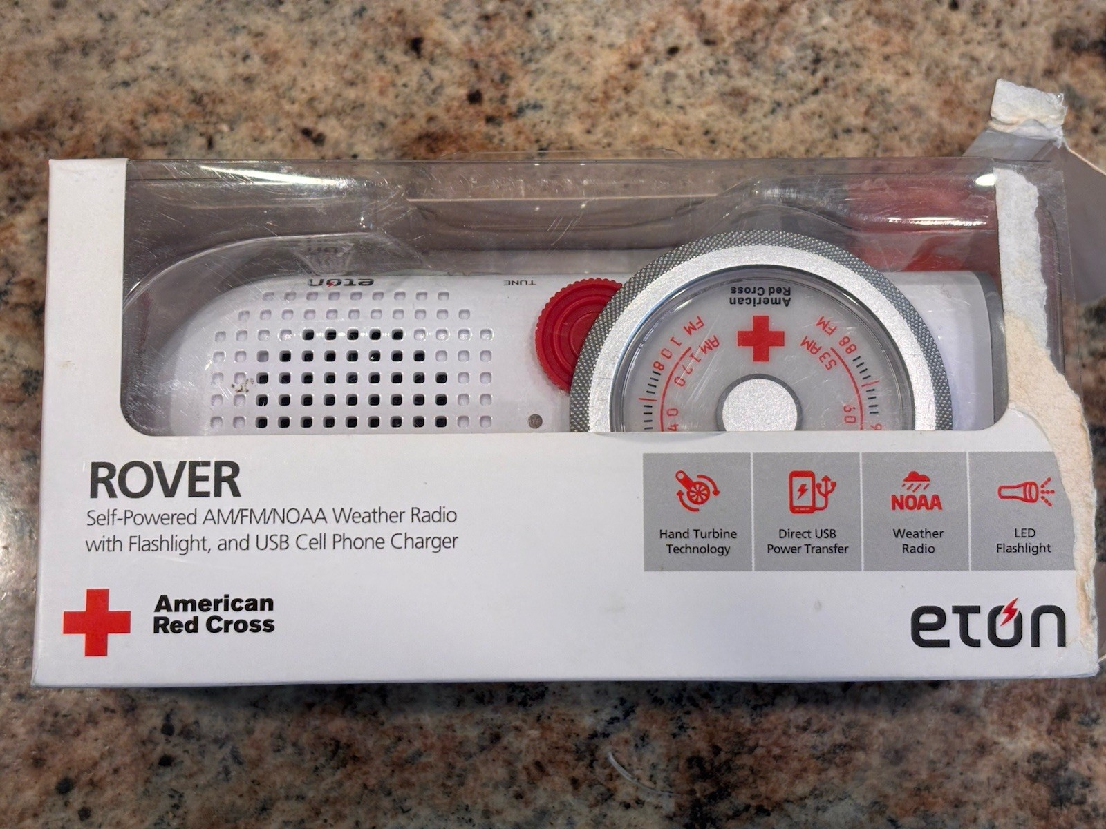 Eton American Red Cross TurboDyne Self-Powered Weather AM/FM/NOAA Radio