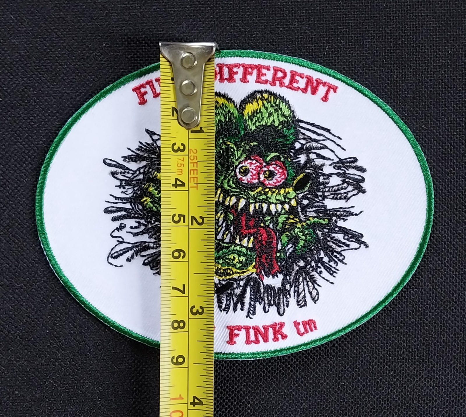 FINK DIFFERENT ~ Licensed RAT FINK Ed "Big Daddy" Roth ~ Iron On PATCH