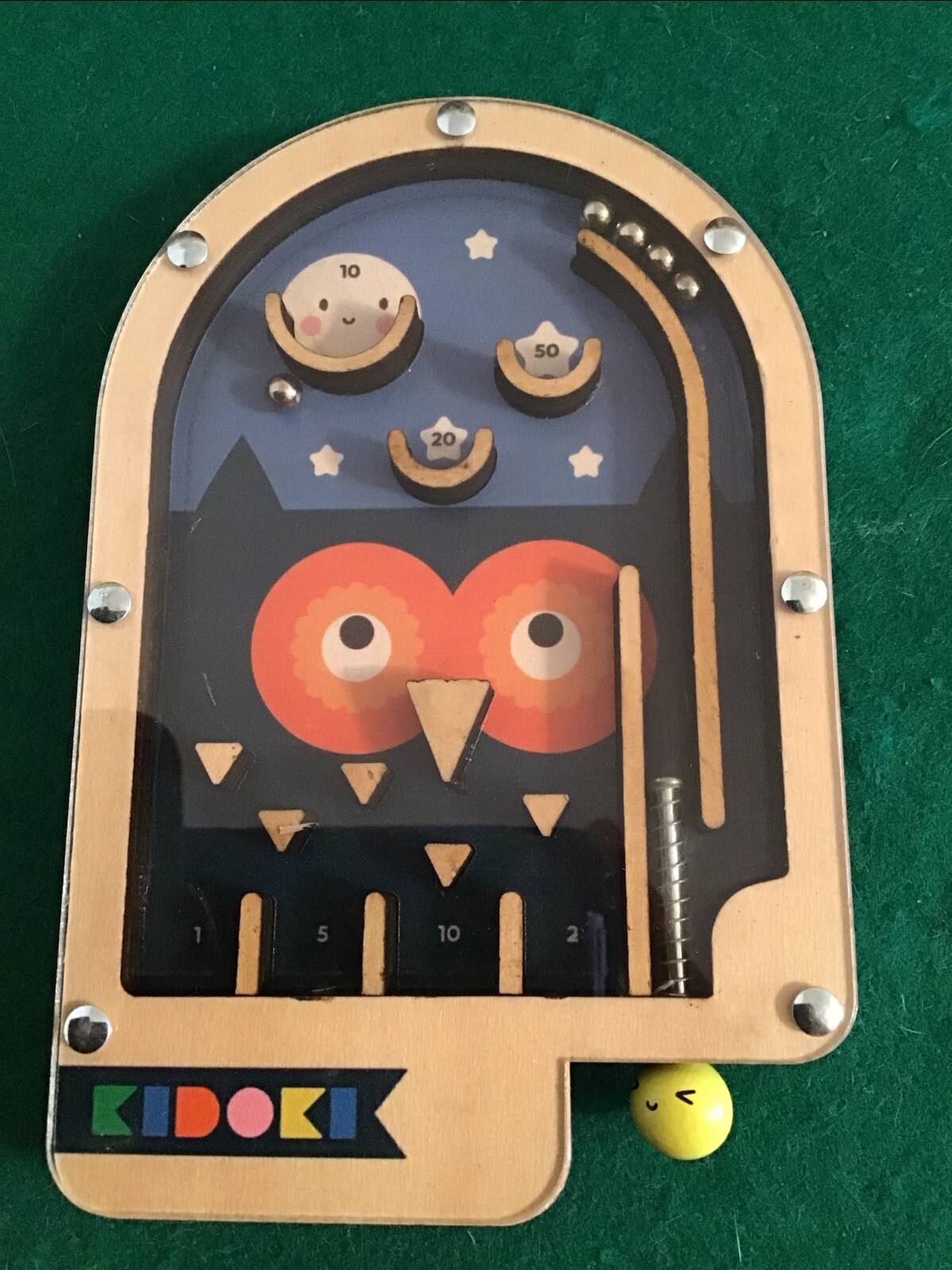 Kikkerland Wooden Pinball - OWL