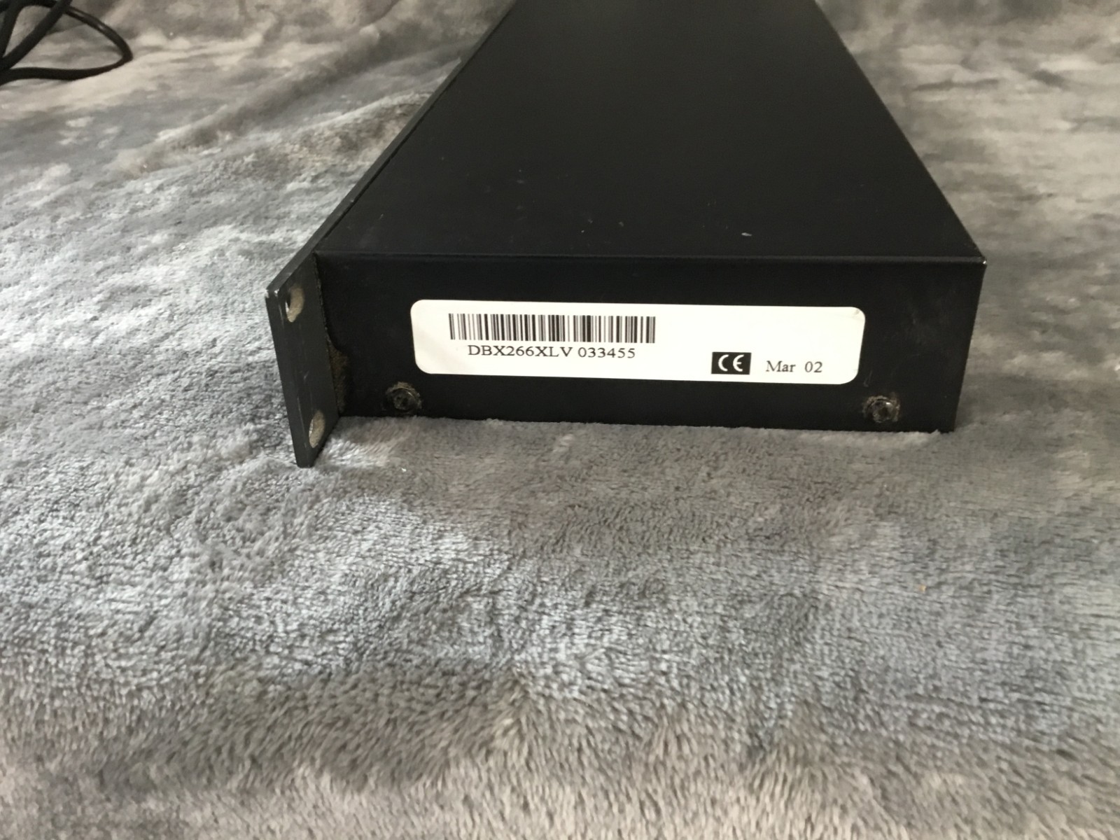 DBX 266XL COMPRESSOR/GATE PRO-AUDIO 1U RACK UNIT - AS IS