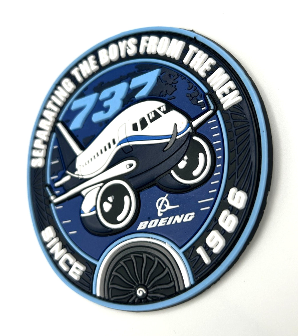 BOEING 737 -SEPARATING THE BOYS FROM THE MEN- HIGH QUALITY PVC PATCH