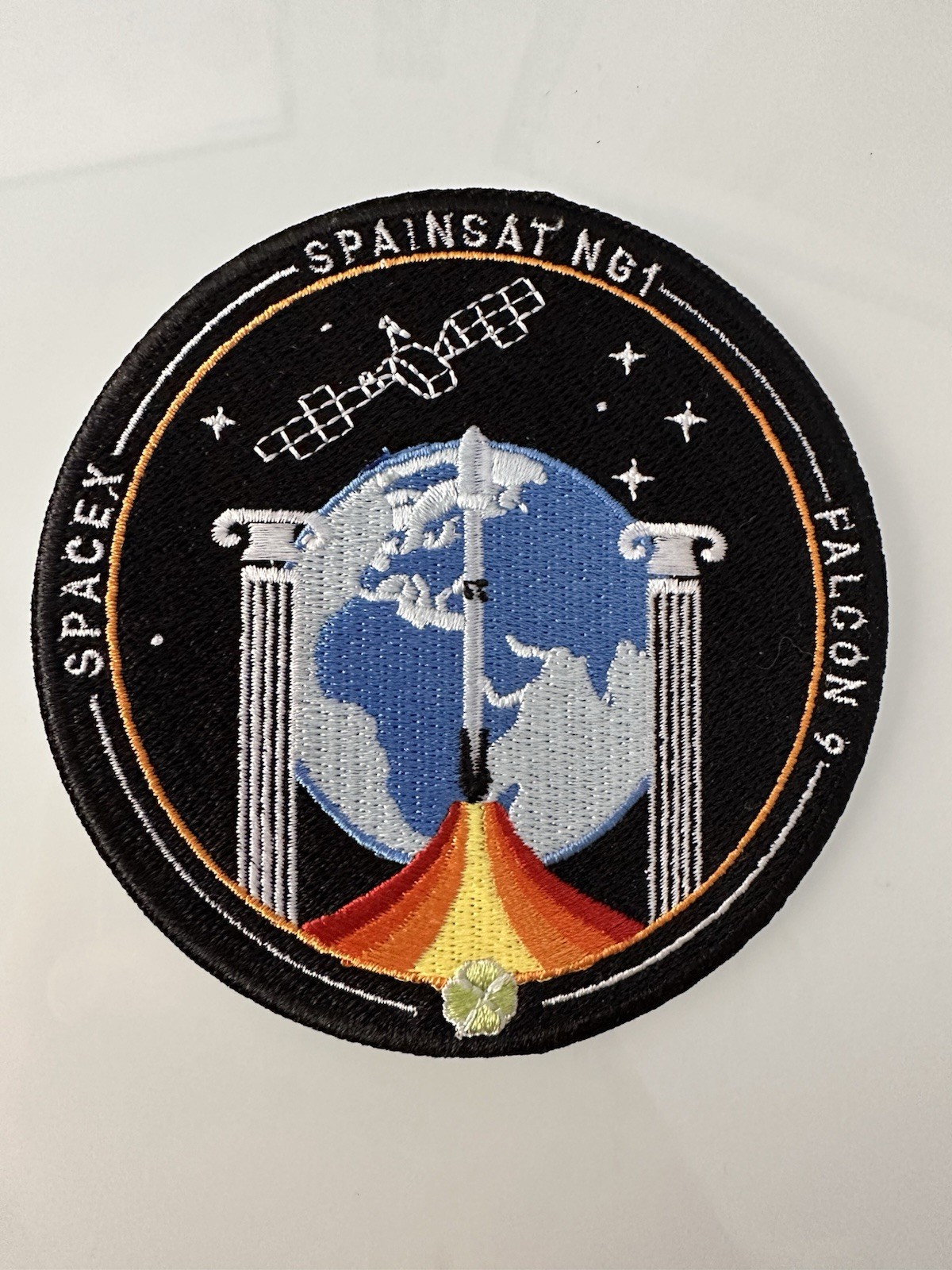 SpaceX Falcon 9 Spainsat NG 1 Mission Patch 3.5" Embroidered Iron On Sew On NEW