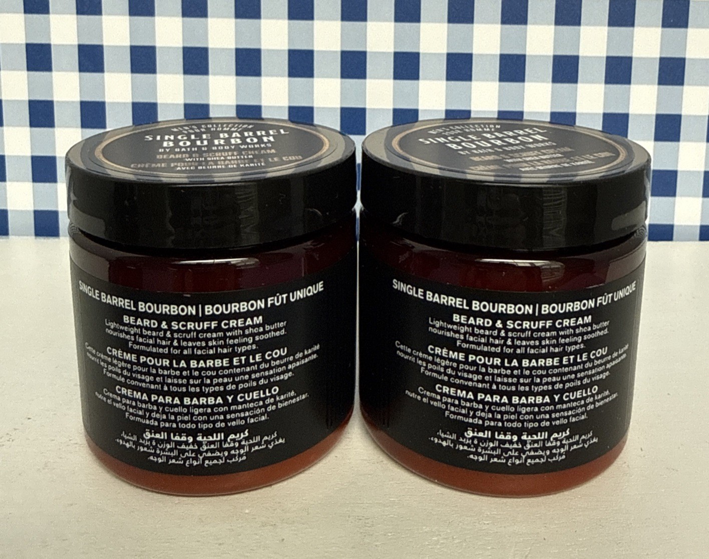 2X ~ Bath & Body Works ~ Single Barrel Bourbon ~ BEARD & SCRUFF CREAM