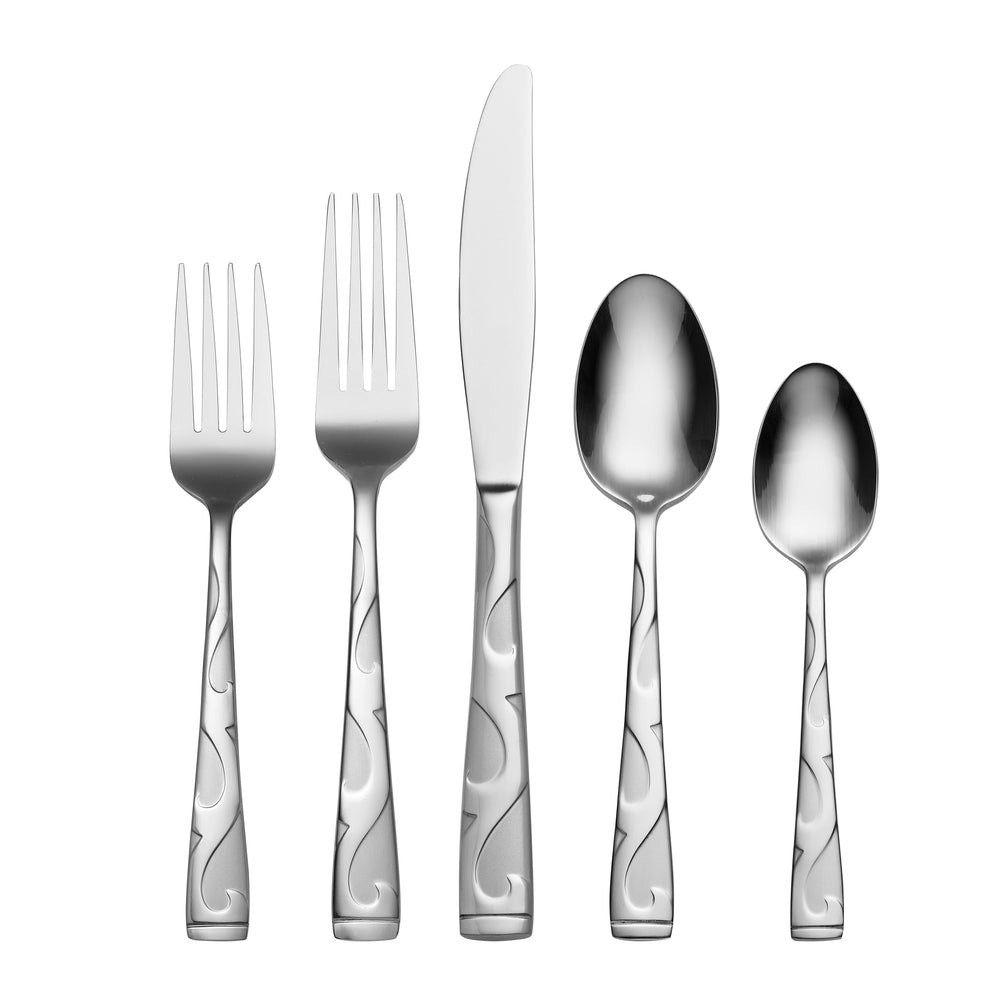Oneida B340045B Tuscany 45-Piece Flatware Set, Service for 8
