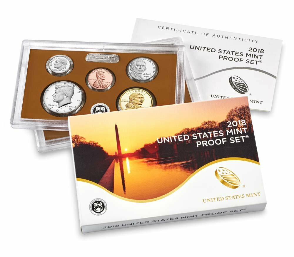 (1) 2018 S United States Proof Set in Original Box with COA