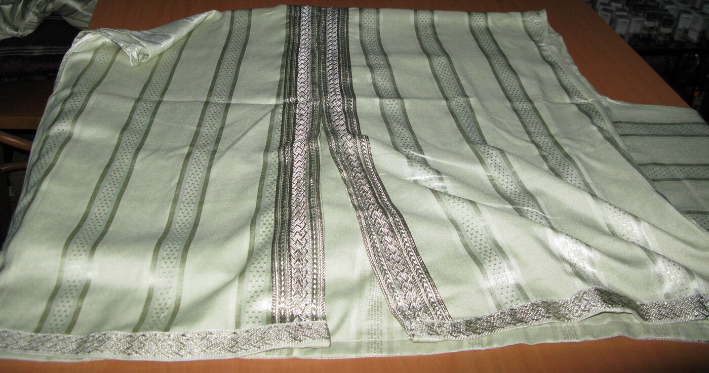 Moroccan men two piece Kaftan, Moroccan long green kaftan with matching pant