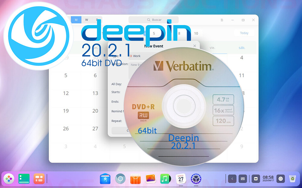 Deepin 20.2.1 Linux INSTALL 64bit DVD