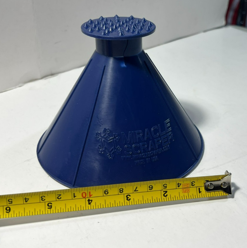 Miracle Scraper Ice Removal Tool For Heavy Duty Frost Blue Made In USA