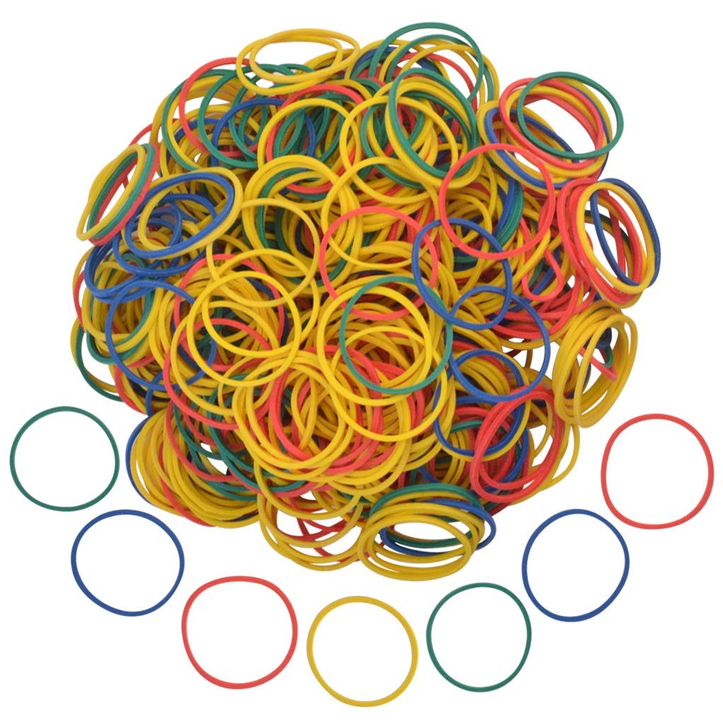 Nydotd 1000pcs Rubber Bands, Small Colorful Money Bands Multicolor
