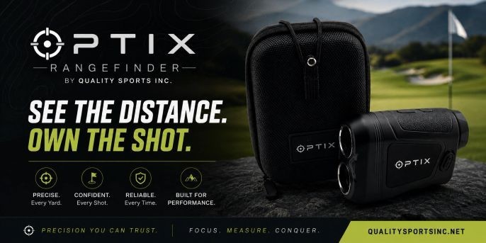 NEW Optix Golf Rangefinder  Straight-Line, Flag Lock, Hunting, Slope,  Magnetic