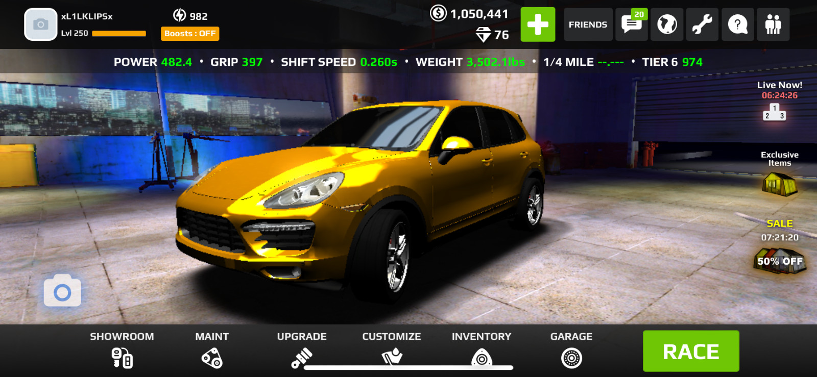 Rush Racing 2 In-game Vehicle. 6-8$ each