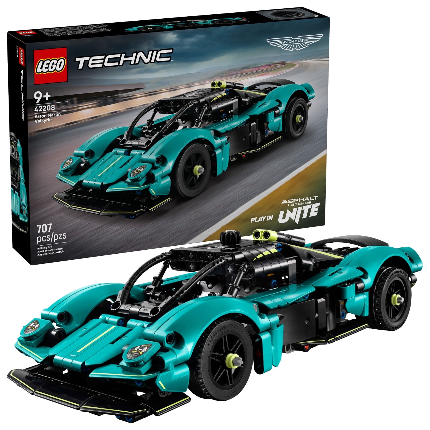 LEGO Technic Aston Martin Valkyrie Toy Car - Kids Model Kit Toy - 42208 - 707pcs