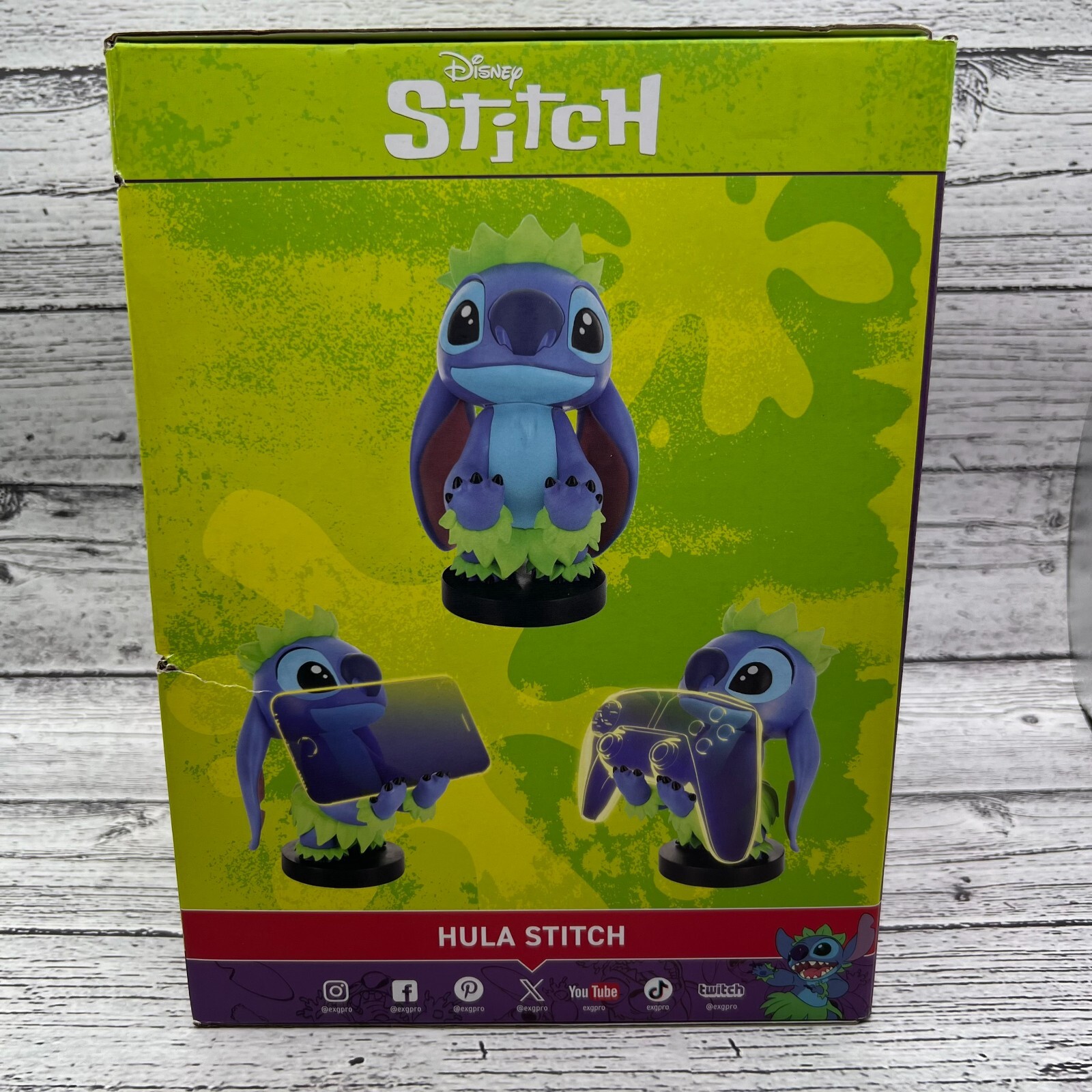 Disney Hula Stitch Phone and Controller Holder Cable Guys Lilo & Stitch
