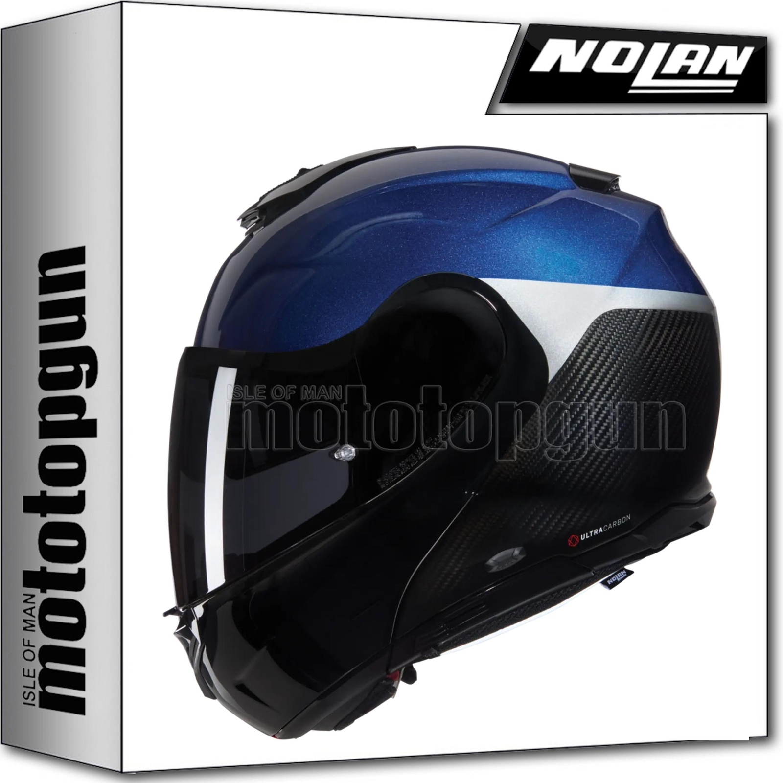 nolan flip-up motorcycle helmet x-1005 ultra carbon verniciatura 344 m