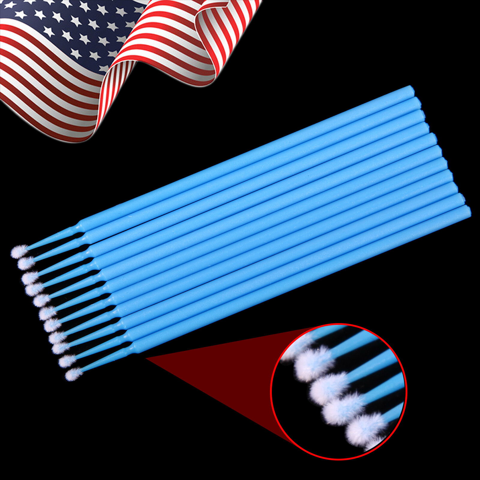 100-1000 Microbrush Micro Brush Applicator Tips (Regular, Fine, Super Fine) ez