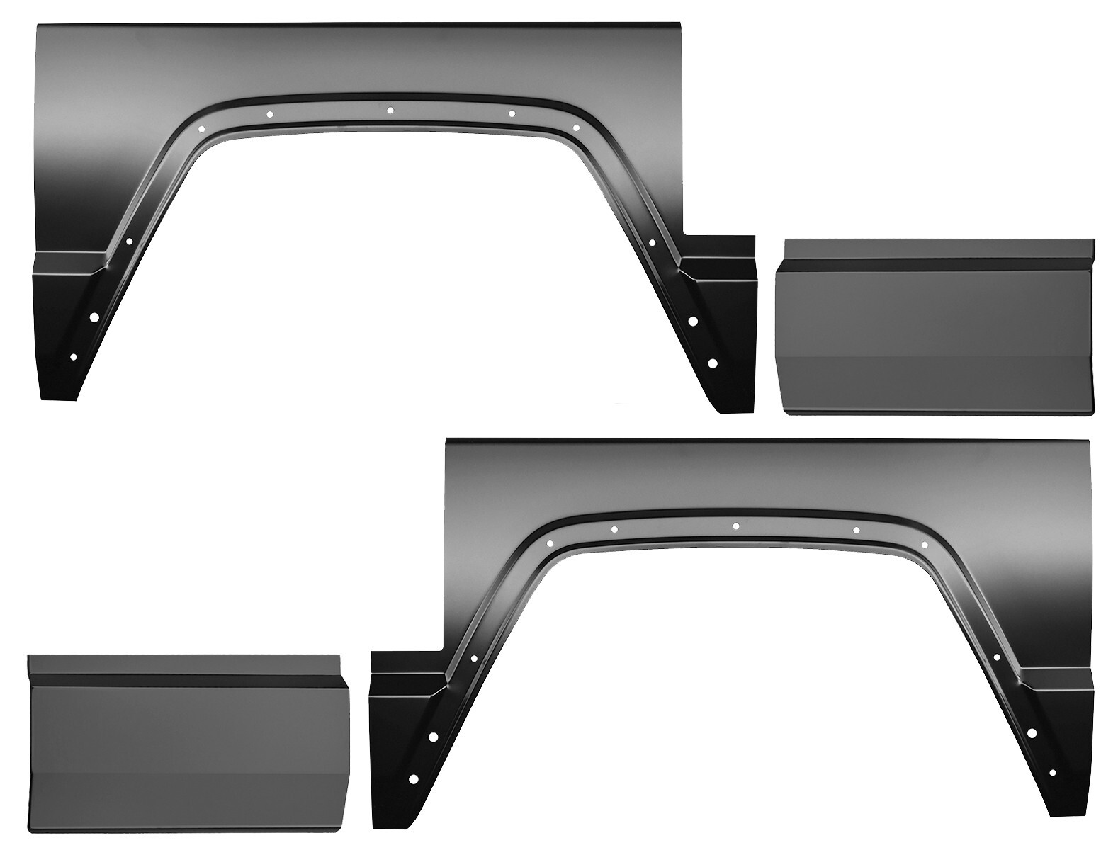 Lower Front Bed Section and Wheel Arch Kit for 86-92 Jeep Comanche MJ
