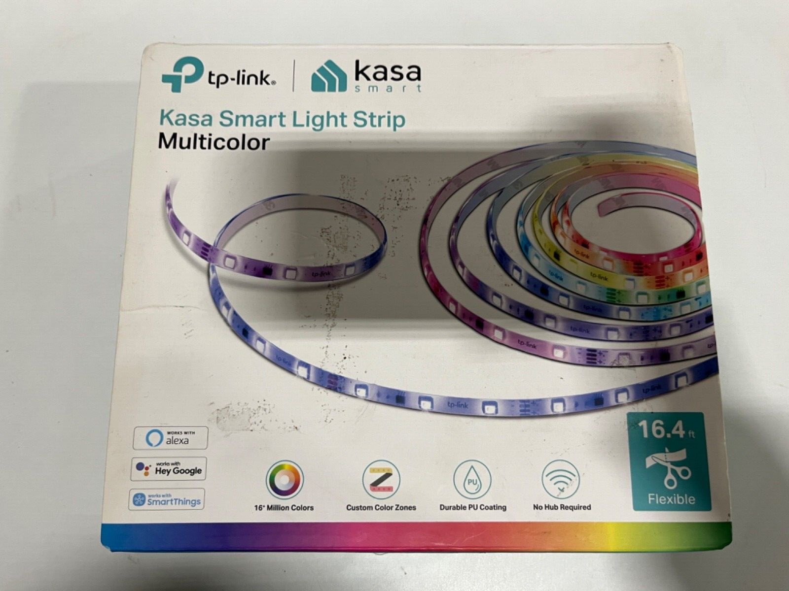 TP-Link Kasa Smart LED Light Strip, 50 Color Zones RGBIC, 16.4ft Wi-Fi LED