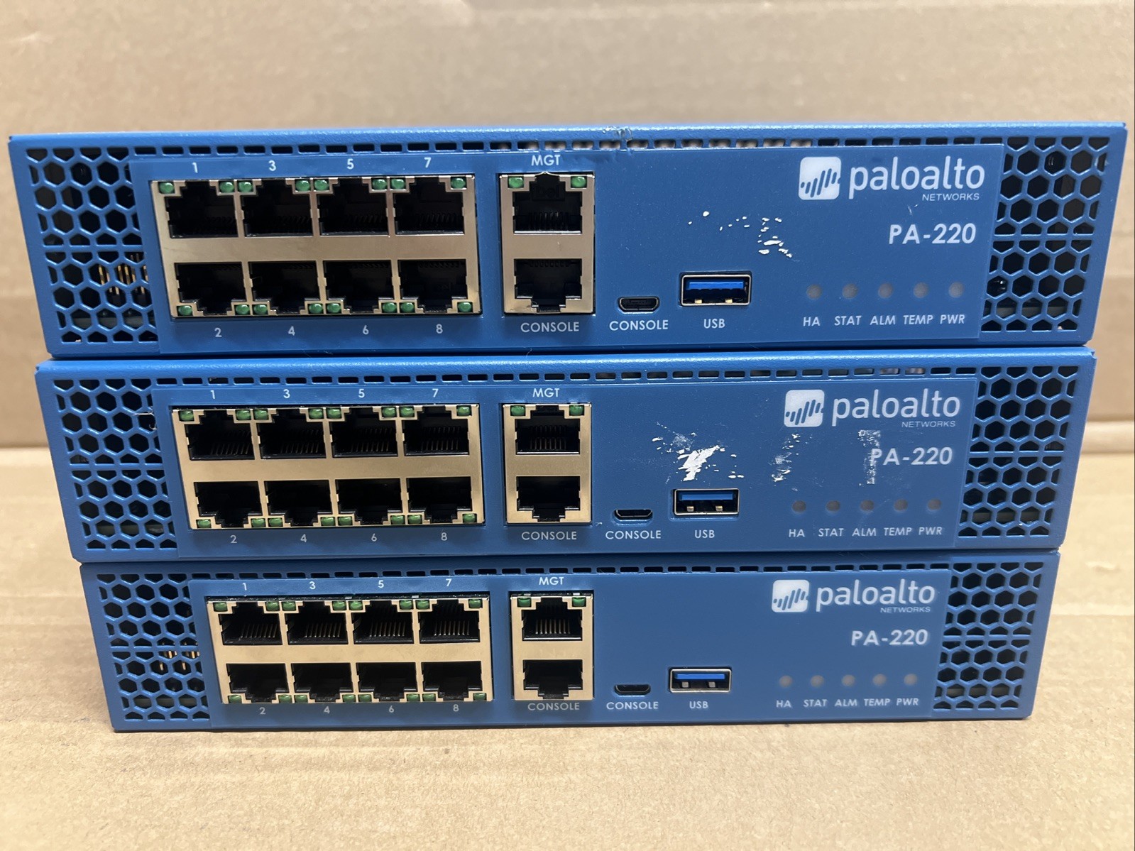 Lot of 3 | Palo Alto PA-220 Next-Gen Firewall 520-000309-00J