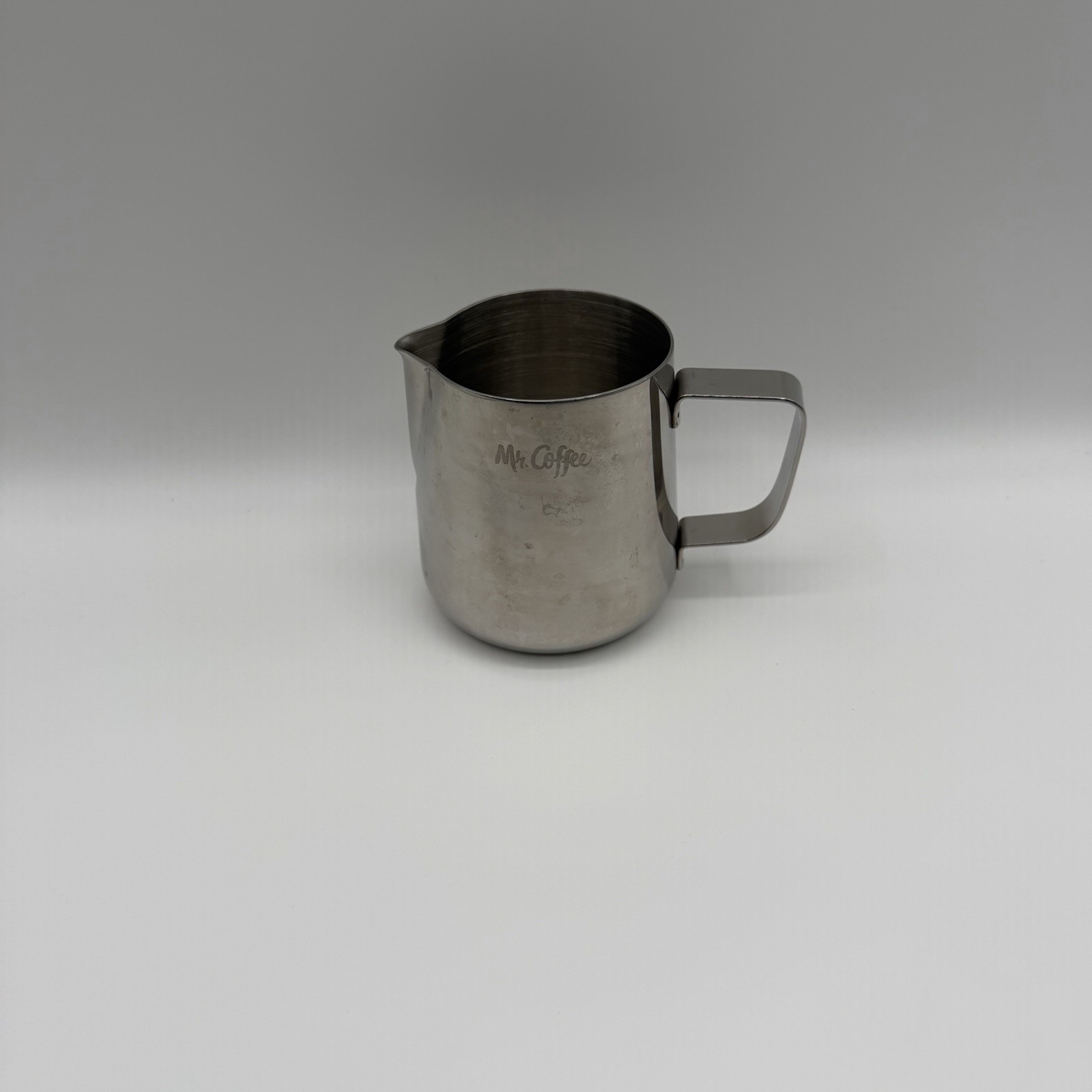 Mr. Coffee Milk Frothing Pitcher Stainless Steel 12 Oz Cup Espresso 350 mL Jug