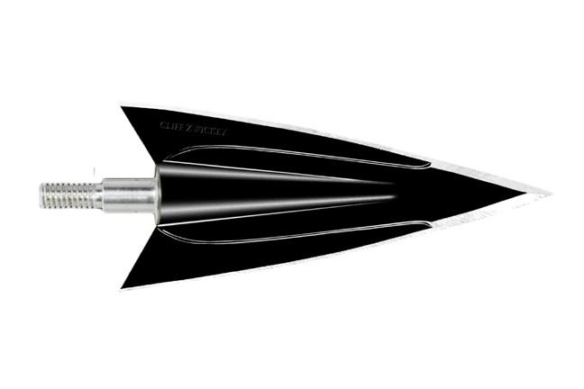 Cliff Zwickey Broadhead Screw In 2 Blade Barbed 175 Grain 3 Pack