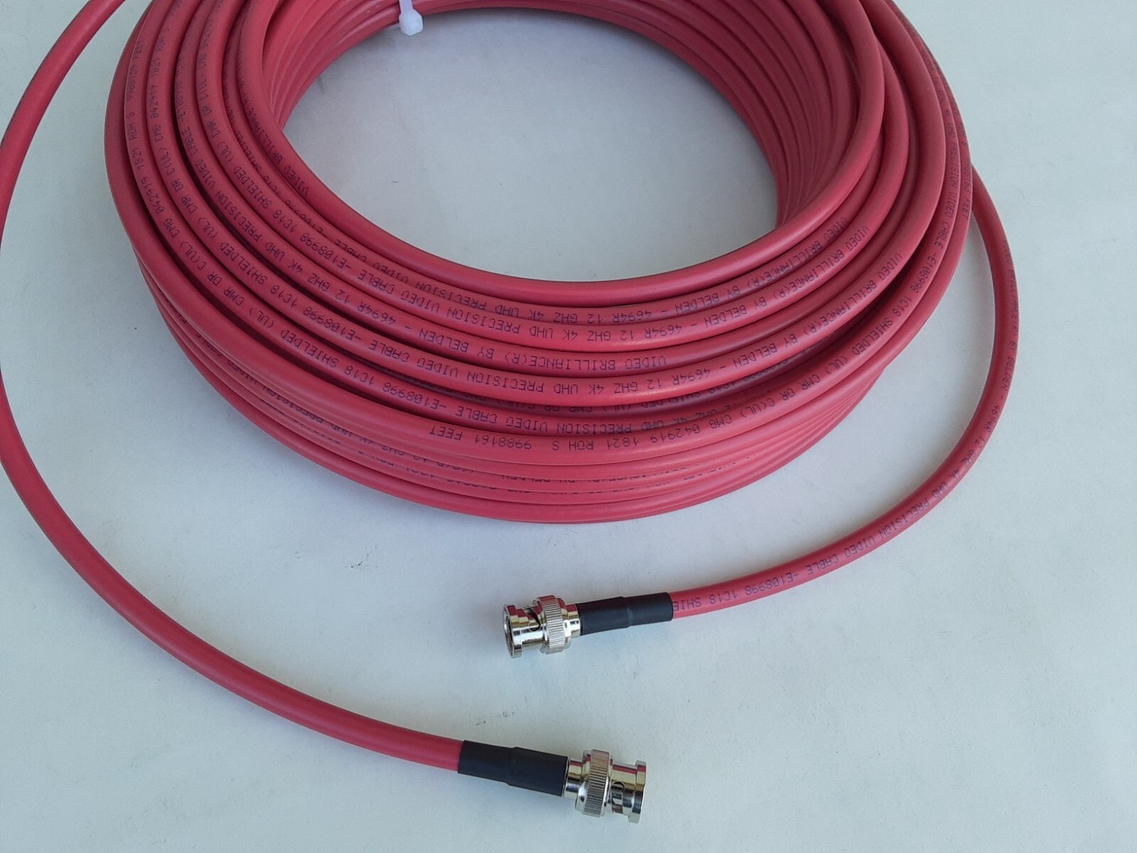 USMADE Belden 4694R 12 GHZ SDI 75 Ohm 4K RG-6 UHD Video Cable BNC Male 150FT