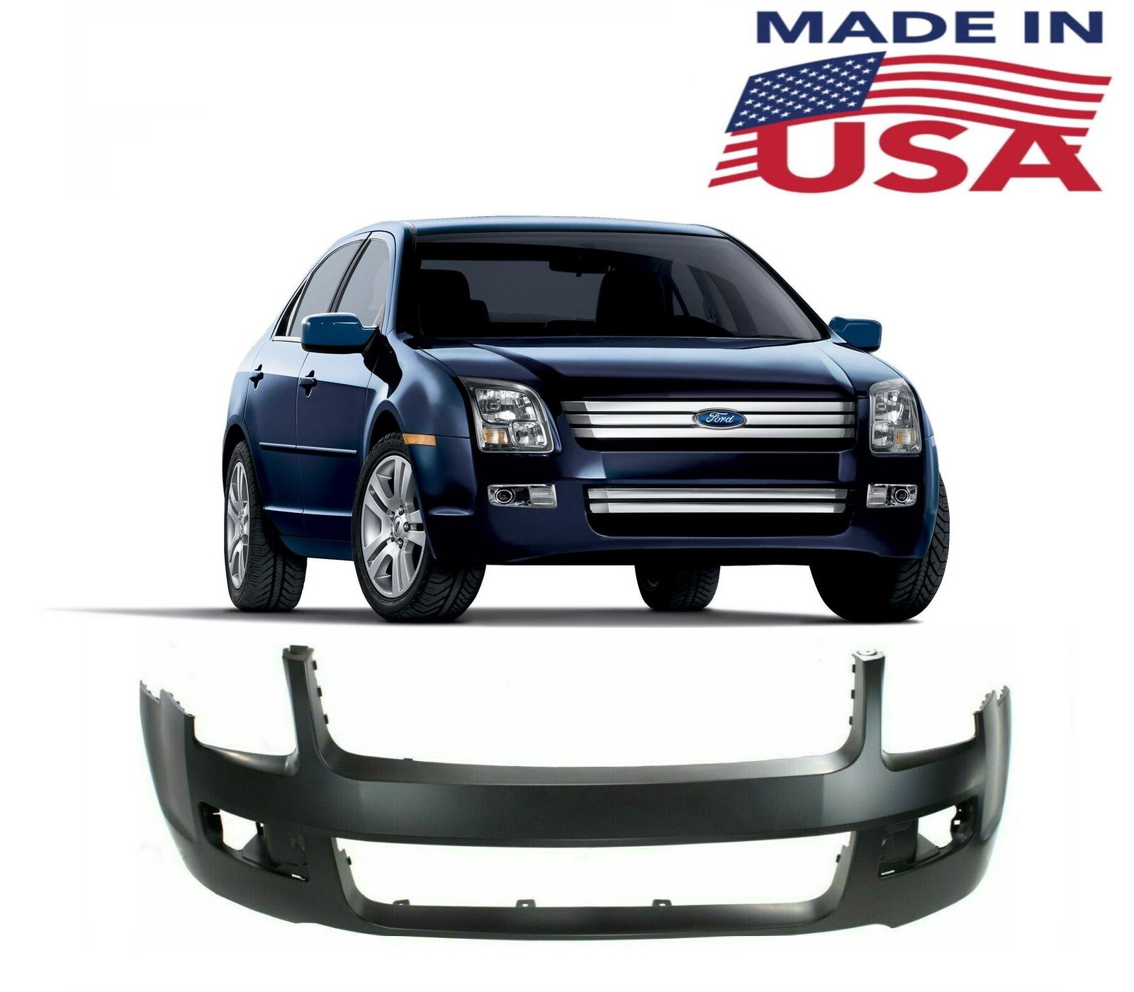 NEW Primed Front Bumper Cover For 2006-2009 Ford Fusion SHIPS TODAY