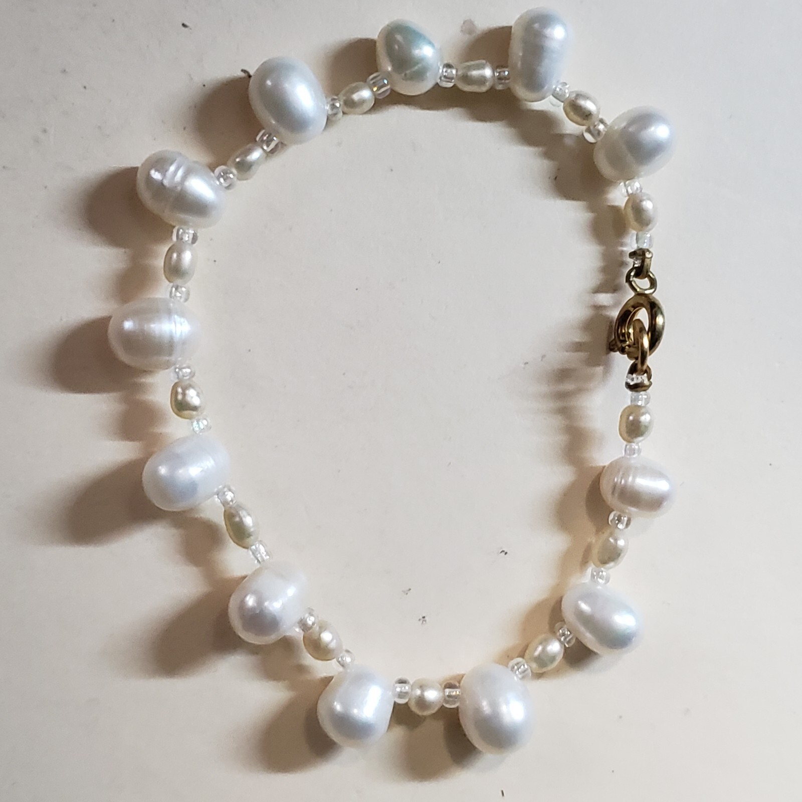 GENUINE * PEARL * BRACELET,  7 Inches LONG, 8 mm -Handmade in USA
