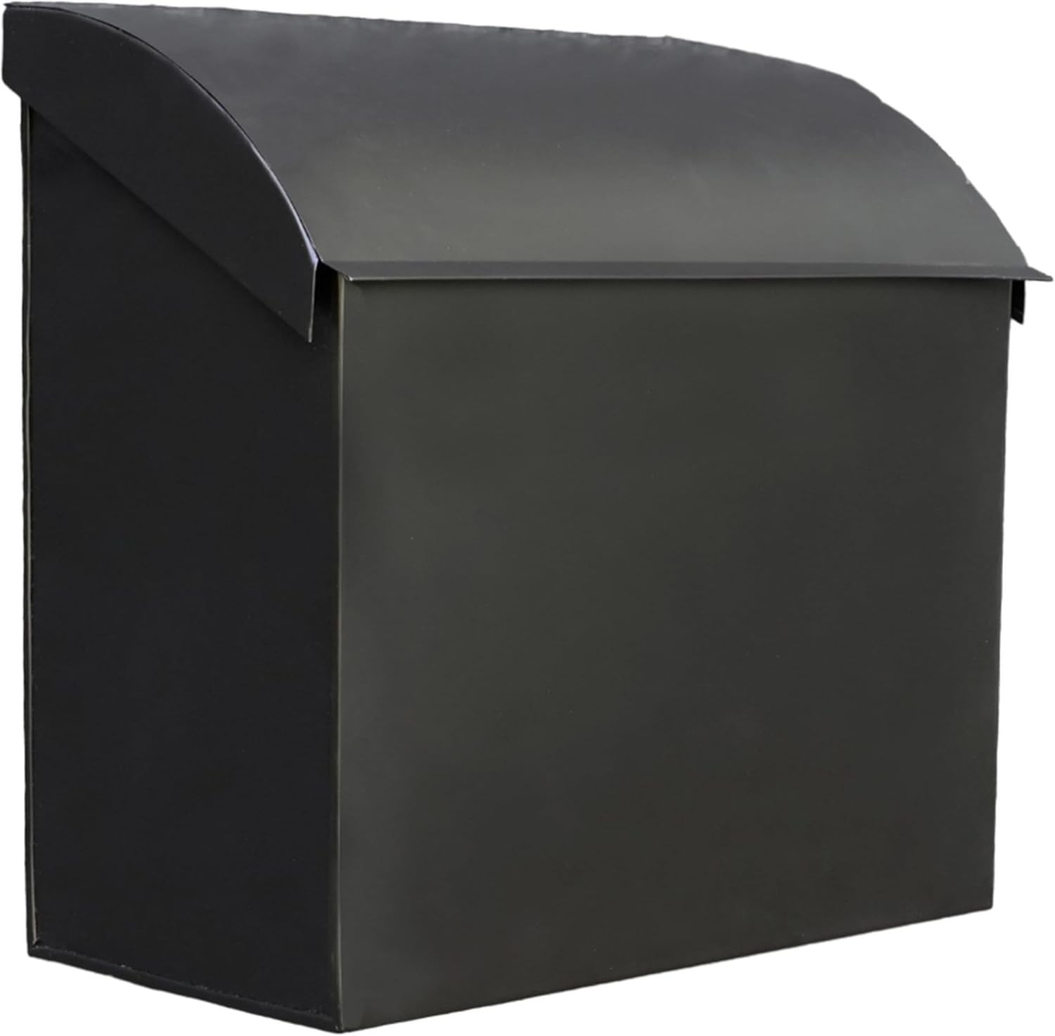 Home Mailbox, 12.4 inches × 7.1 inches × 11.8 inches, Black Outdoor Mailbox