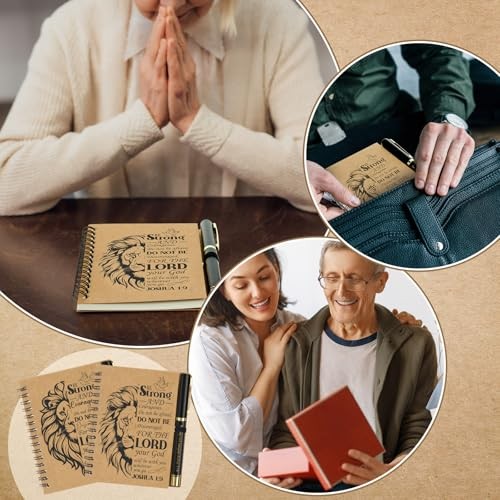 10 Sets Christian Gifts Bulk for Men Include Christian Notebook with