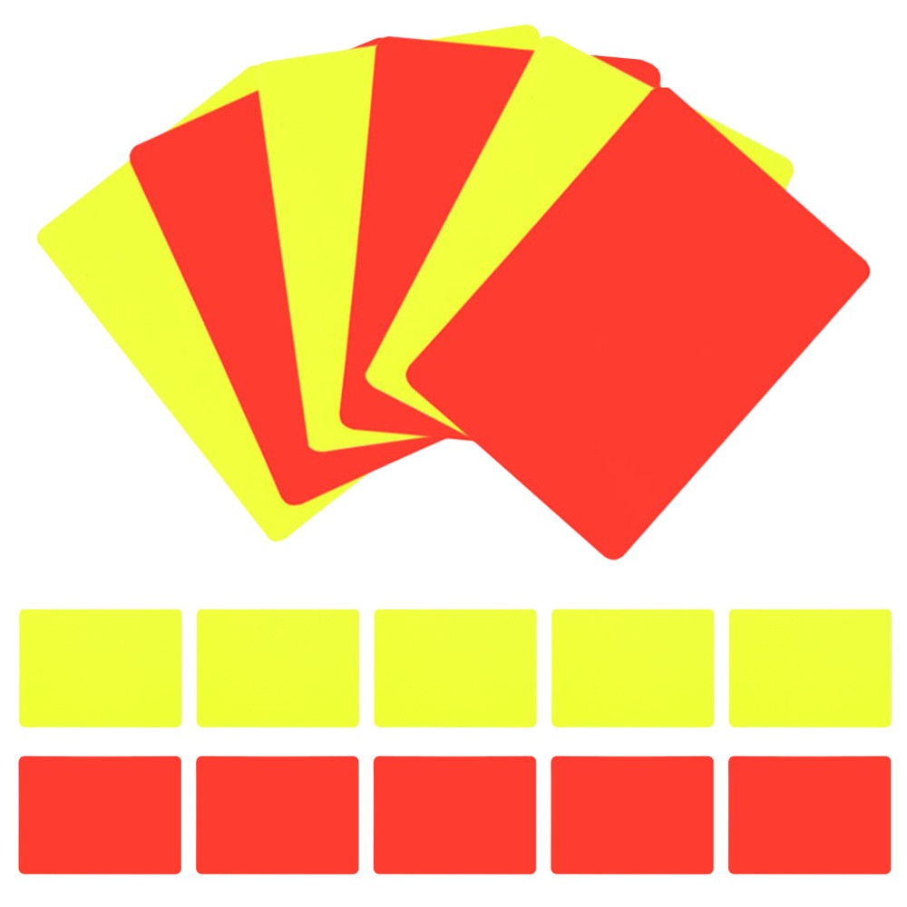 24 Pcs Soccer Standard Cards Ejection Referee Kitreferee Set Accessories