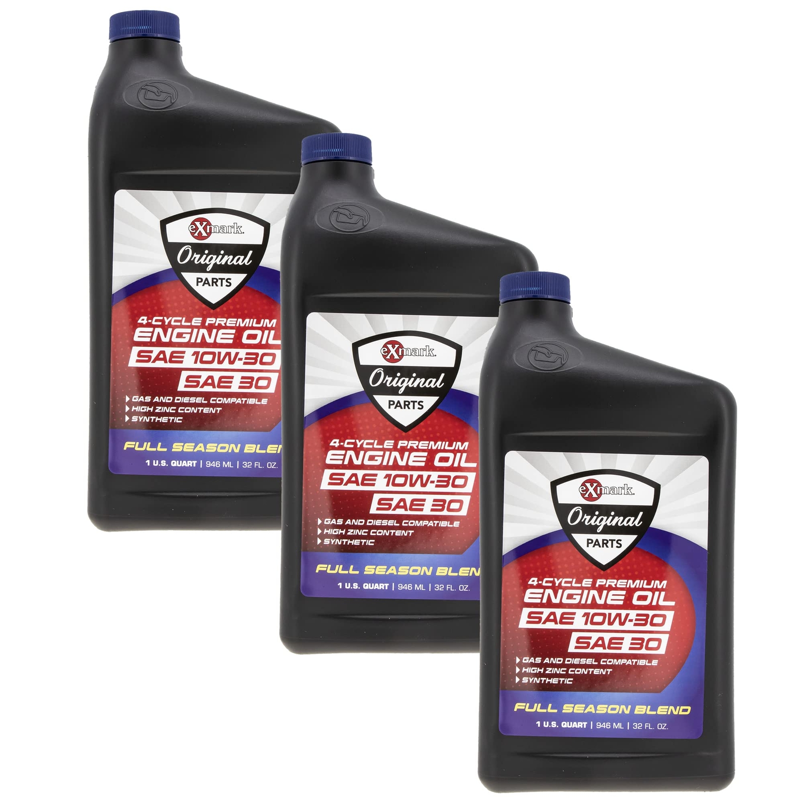 Exmark Engine Oil 3 Quarts and Filter Kit Quest Radius E S Series 135-2566