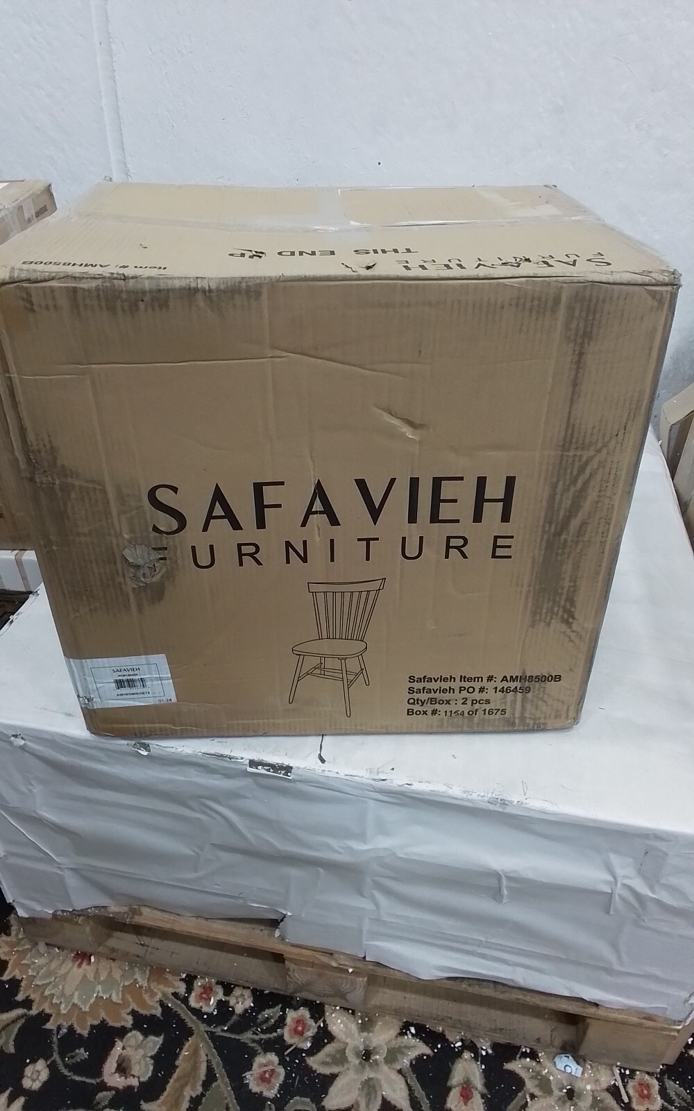 Safavieh PARKER SPINDEL SIDE CHAIR, Reduced Price 2172745904 AMH8500B