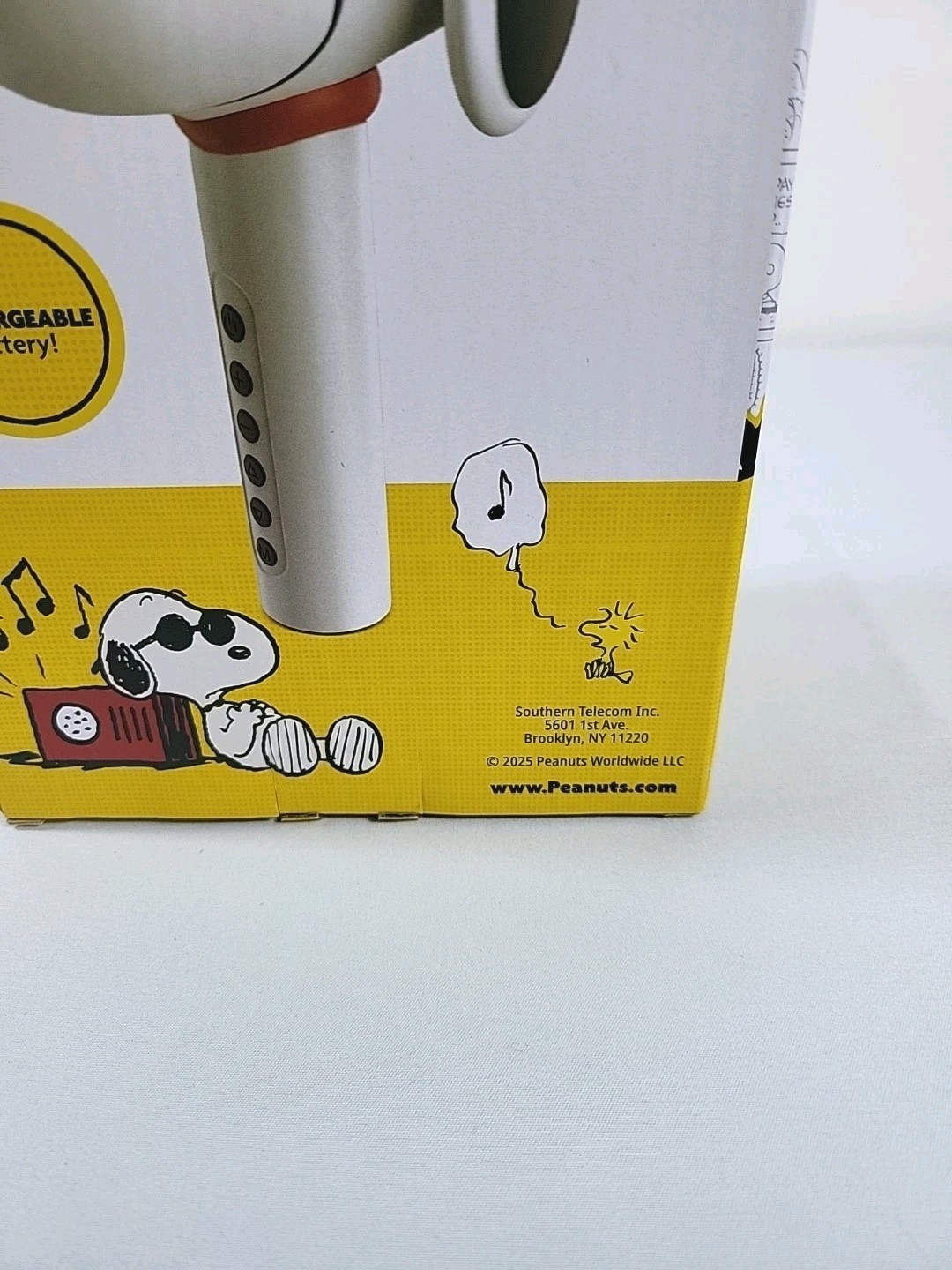 Peanuts Snoopy Bluetooth Karaoke Microphone Wireless Speaker New Sealed NIB