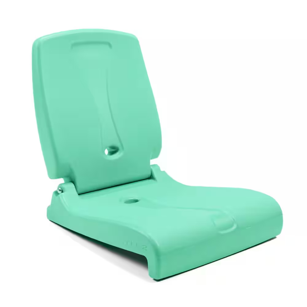 Flip Seat Mint Greenplastoc Indoor/Outdoor Portable and Foldable Beach Chair wit