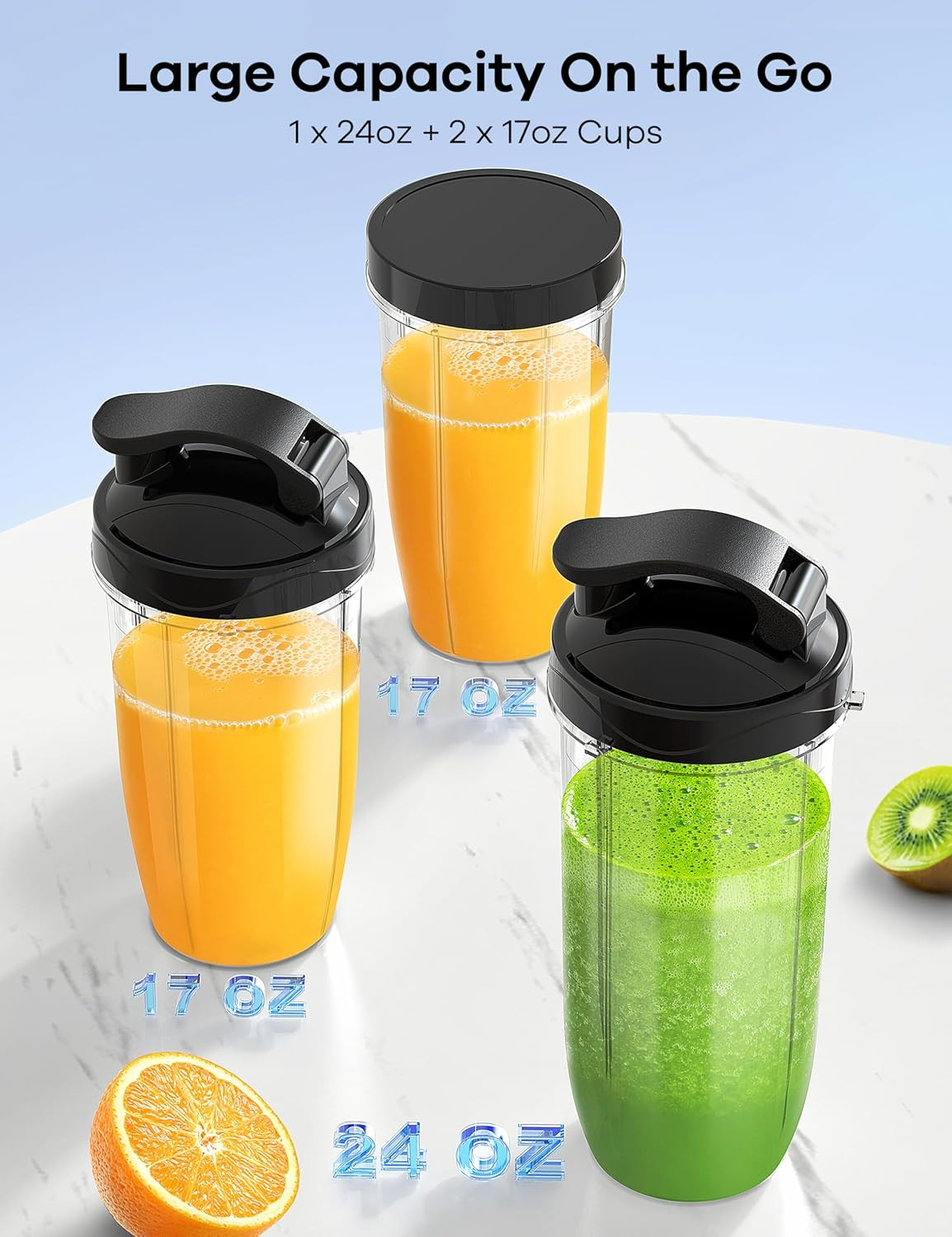 Blender for Smoothies, 14Pcs Personal Blender for Shake and Smoothies for Kitche
