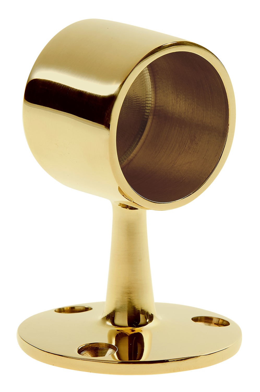 Lavi 00-340/1H Short Railing Flush End Posts Polished Brass Finish
