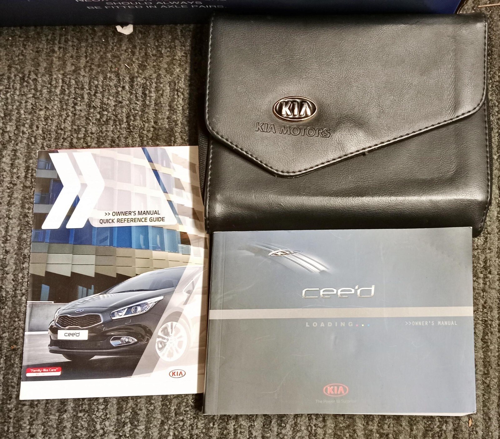 KIA CEED OWNER'S HANDBOOK MANUAL WALLET QUICK GUIDE Print 2014 Ref 970