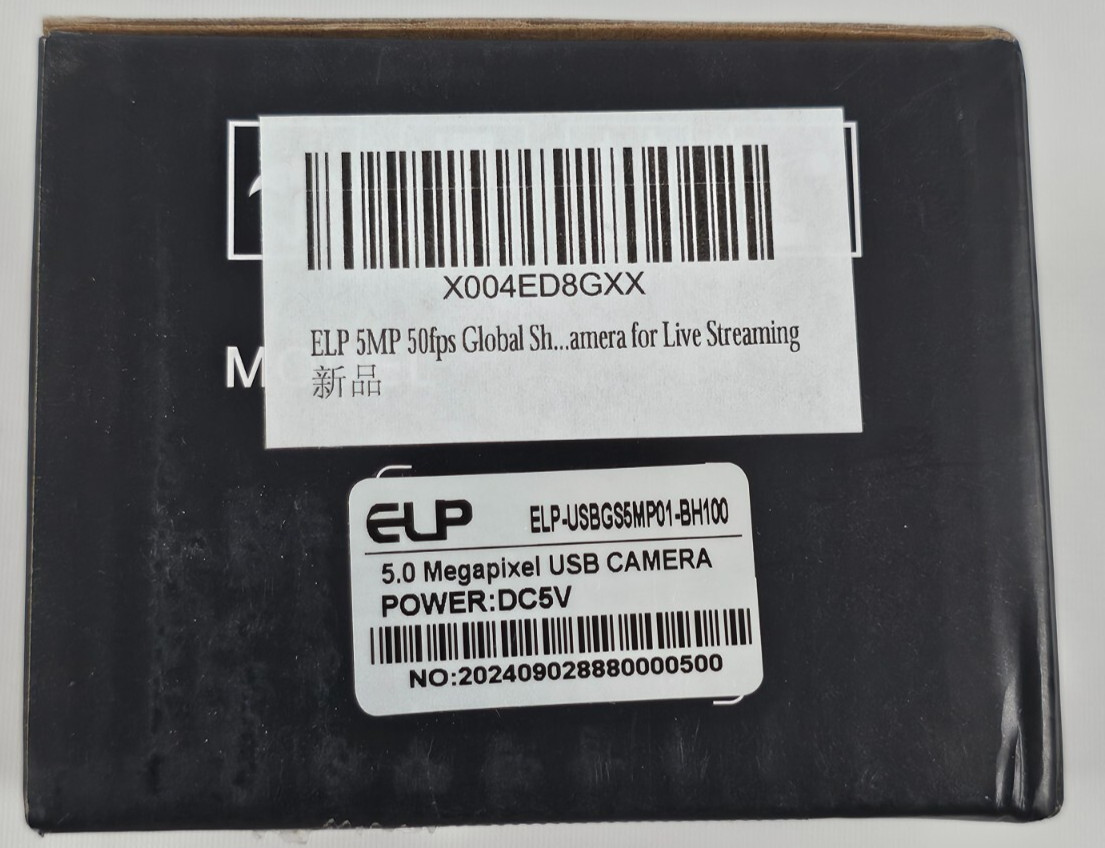 USB Camera 5MP 1944P 50fps High Speed Webcam High Resolution Wide Angle G2U