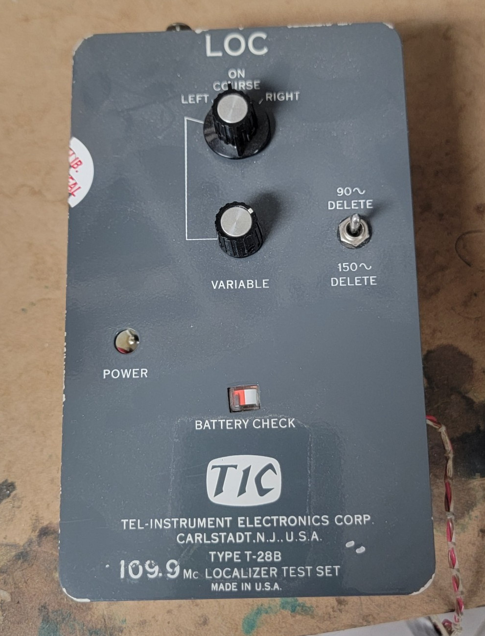 LOCALIZER TESTER FROM T-30CM UNKNOWN CONDITION