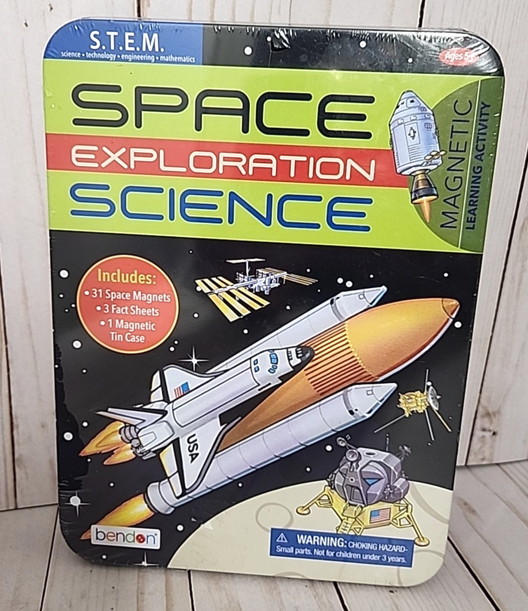 STEM Space Exploration Science Magnets & Learning Materials Tin 31 Magnet Travel
