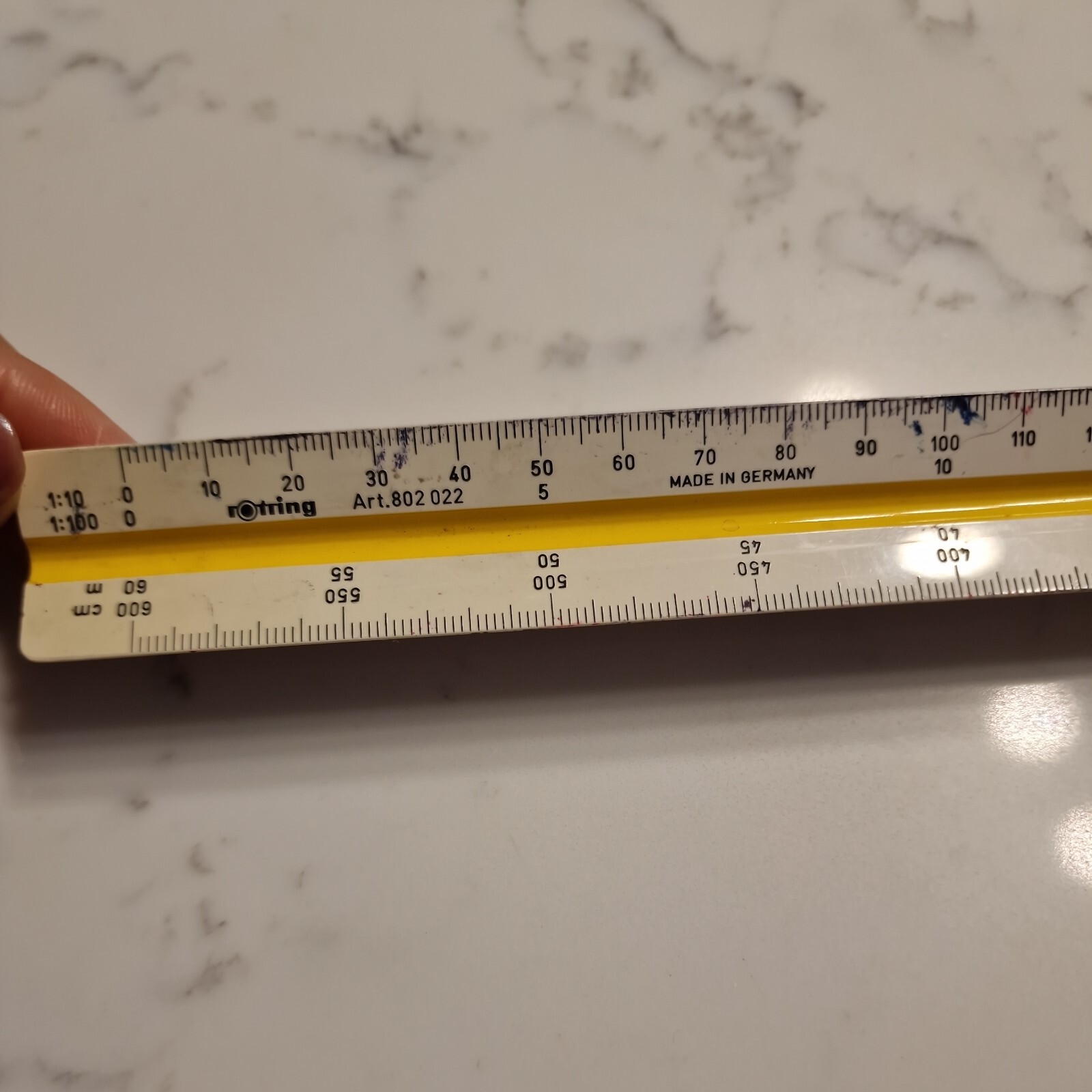 Vintage Rotring Triangle Ruler
