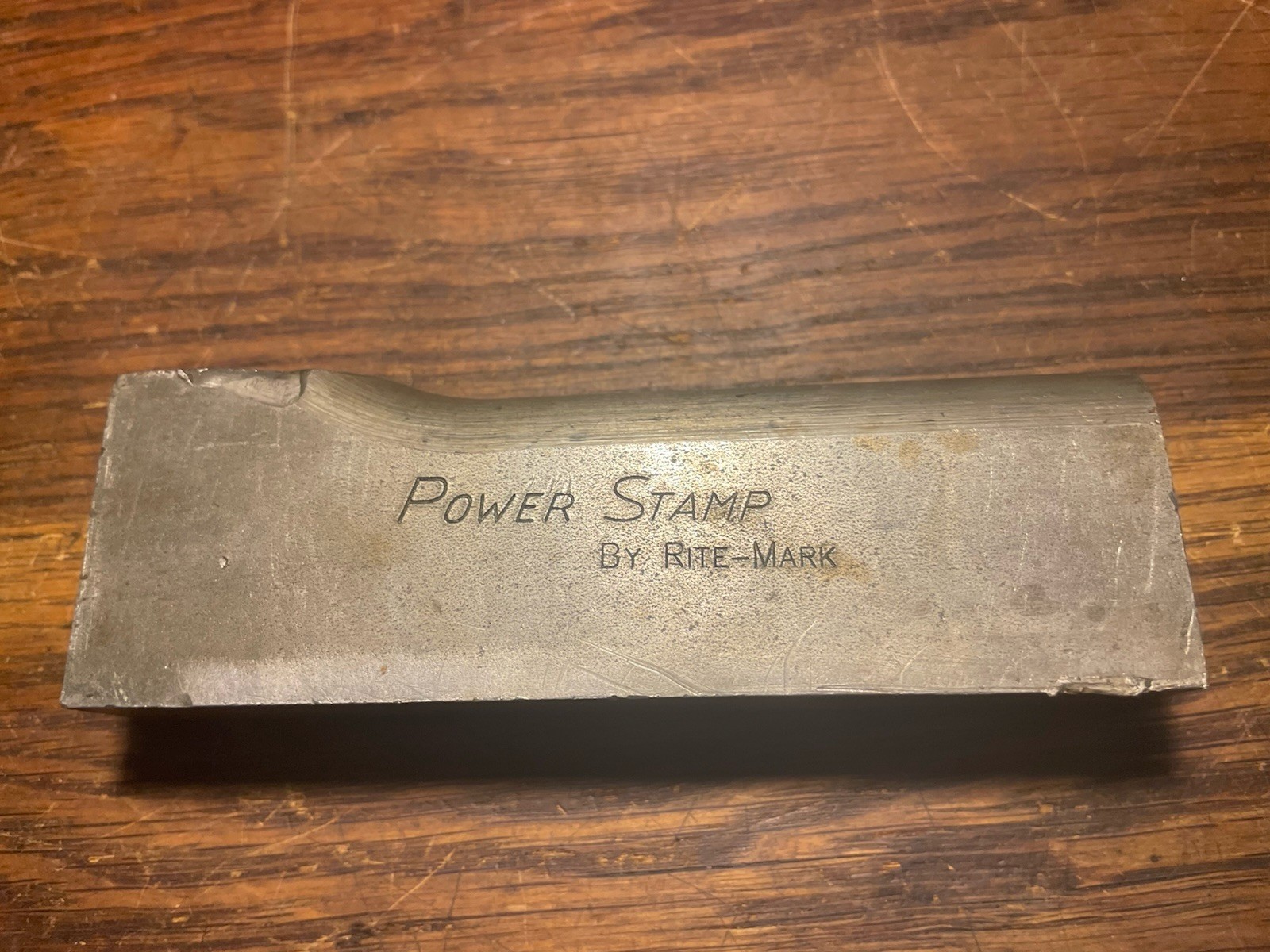 POWER STAMP BY RITE-MARK Industrial Stamp Office Hand Tool Solid 3lb 8oz