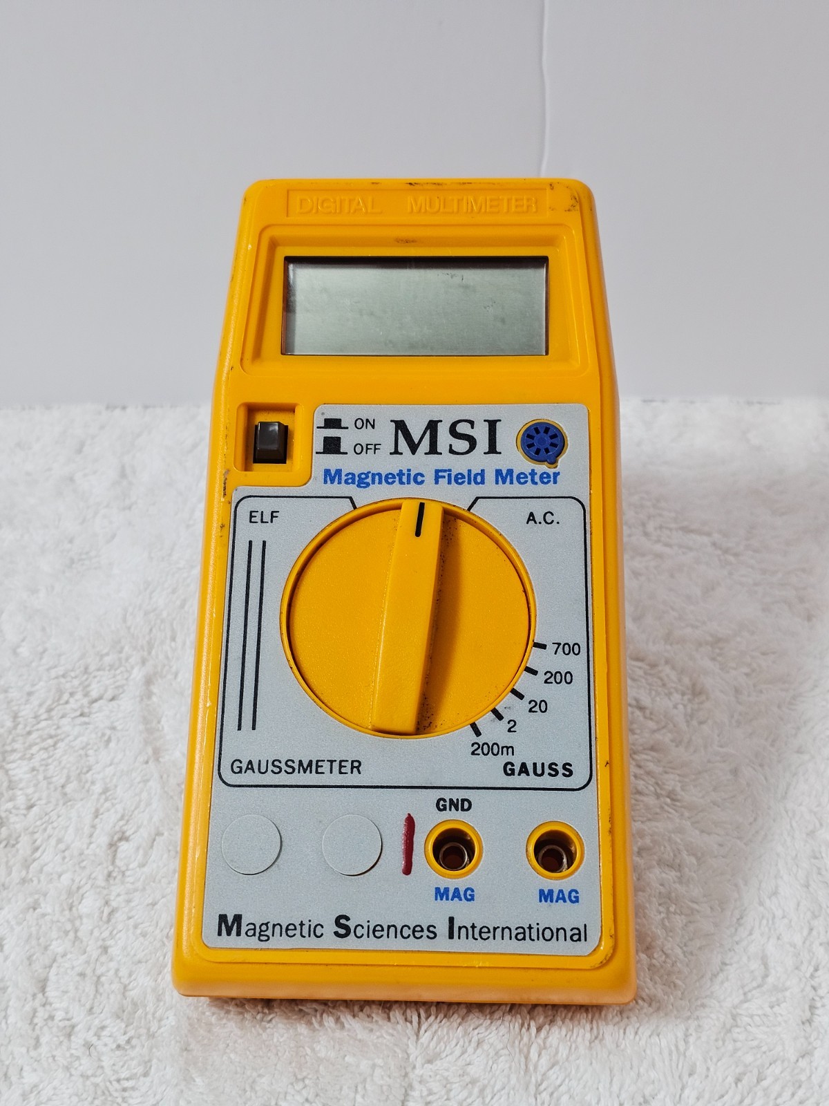 MSI Magnetic Field Meter Gaussmeter w/ MAG CHECK Model 25 Sensor Tested