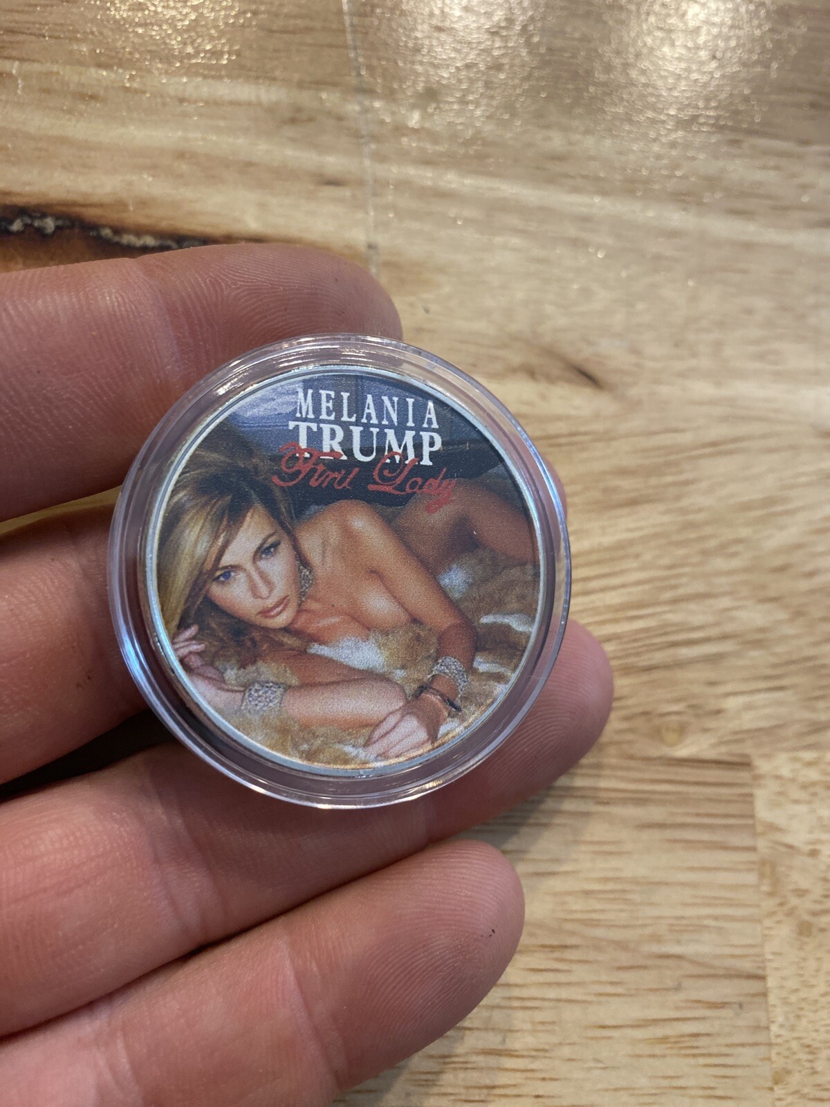 Melania Trump Coin NSFW MAGA Novelty Anti Biden Clinton Obama Collector NUDE USA