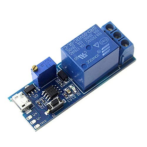 2pcs DC 5V Trigger Time Delay Switch Relay Module Adjustable Time Delay