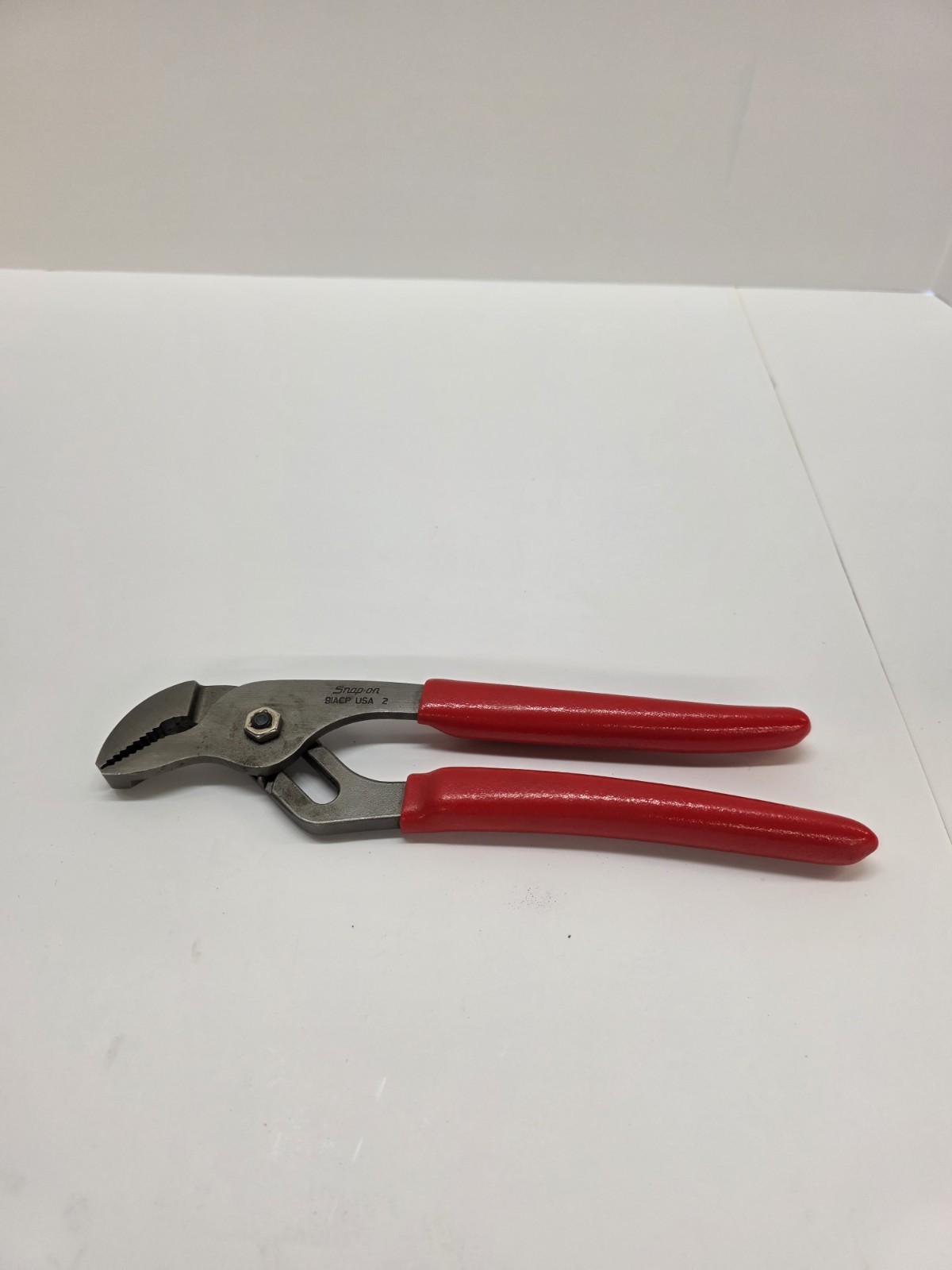 Snap-On 91ACP 9" Adjustable Joint Interlocking Channel Pliers Red Handle Used