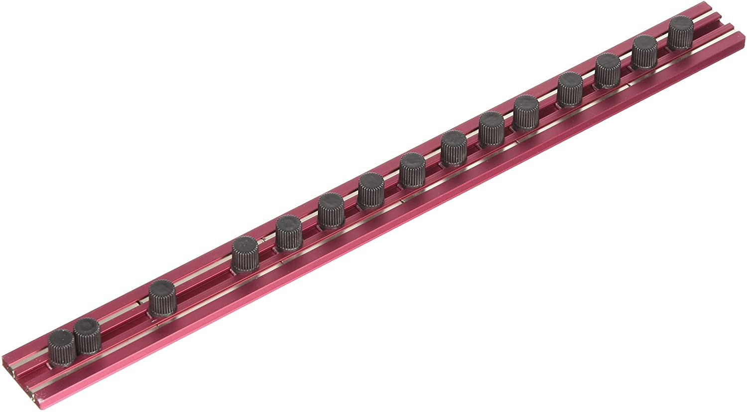 VIM Tools Magrail 12-Inch Low Profile Magnetic Track, Red (MR12R)