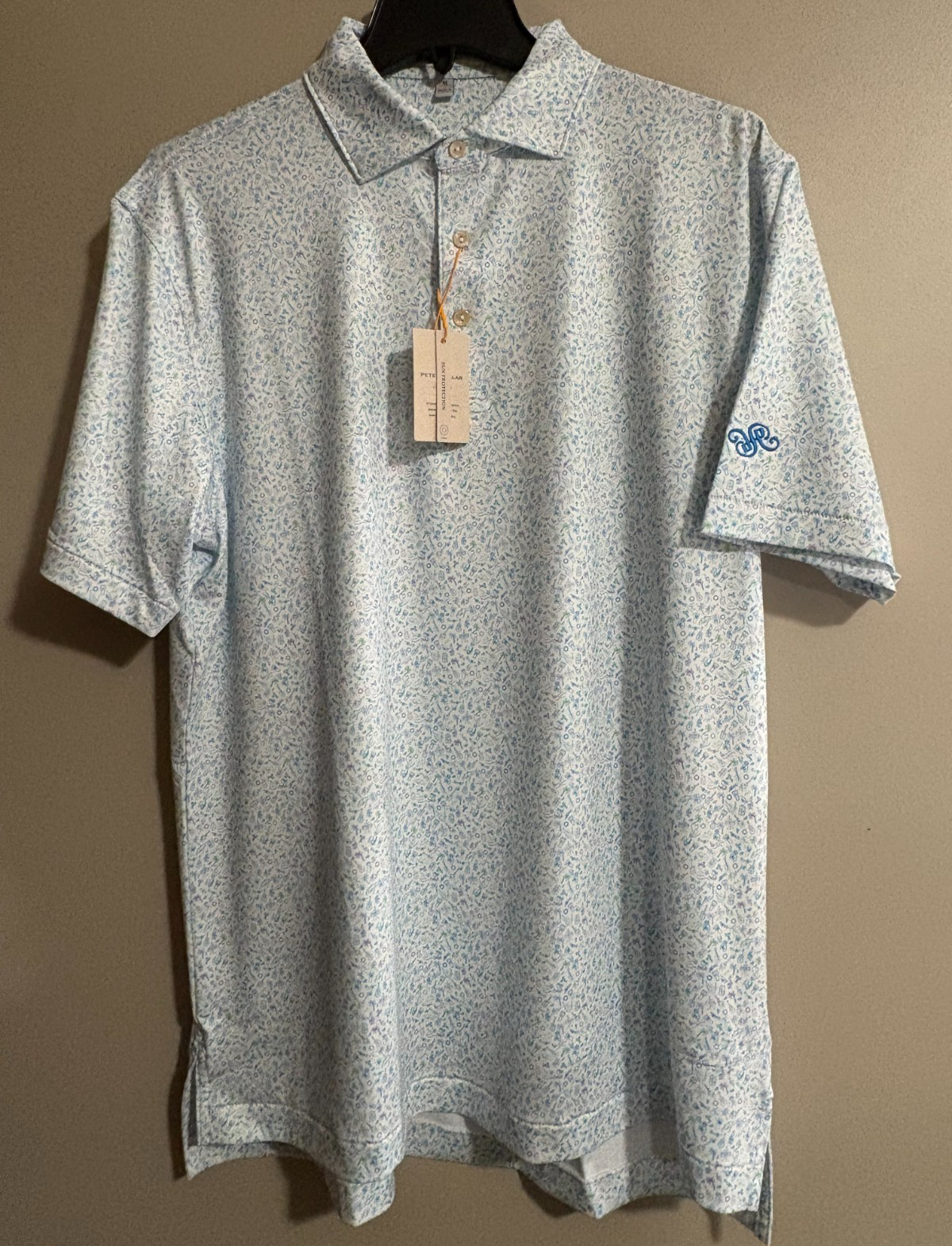 Peter Millar Island Jammin' Performance Jersey Polo Color: White NEW